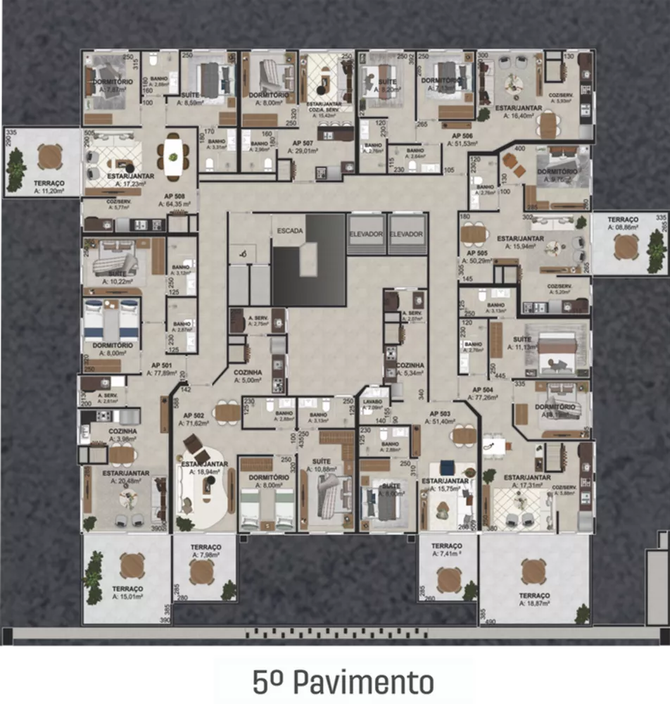 Apartamento, 1 quarto, 65 m² - Foto 3