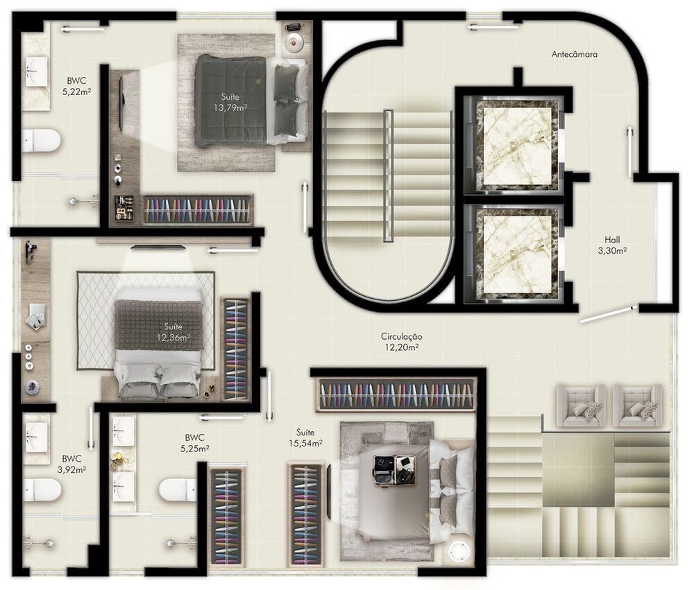 Apartamento, 3 quartos, 125 m² - Foto 8