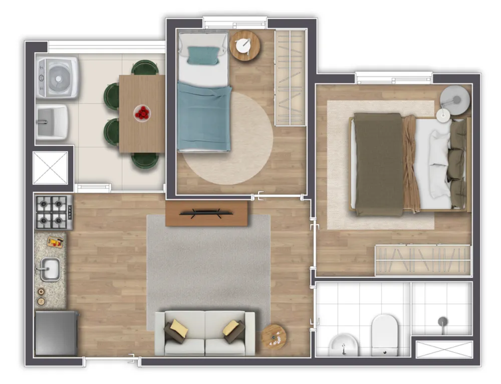 Apartamento, 2 quartos, 33 m² - Foto 11