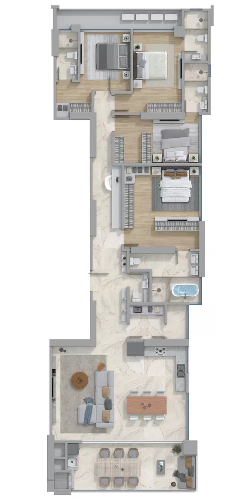 Apartamento, 4 quartos, 342 m² - Foto 4