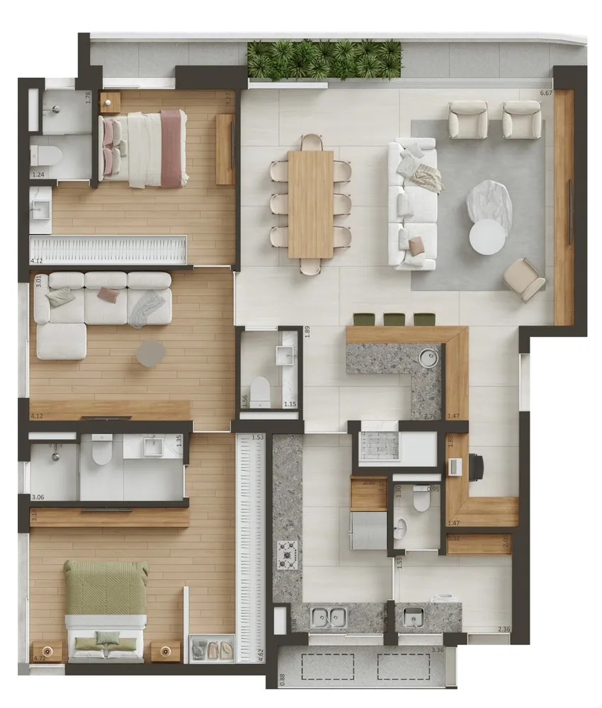 Apartamento, 3 quartos, 150 m² - Foto 5