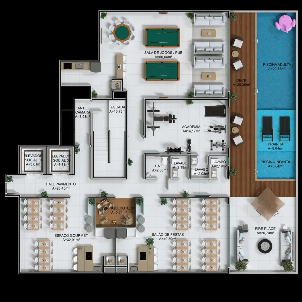 Apartamento, 1 quarto, 37 m² - Foto 12