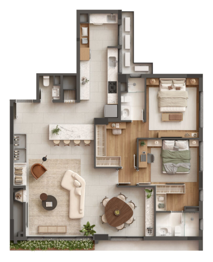 Cobertura, 3 quartos, 223 m² - Foto 4