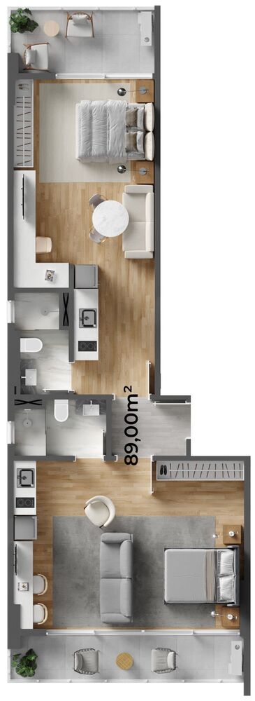 Apartamento, 1 quarto, 46 m² - Foto 4