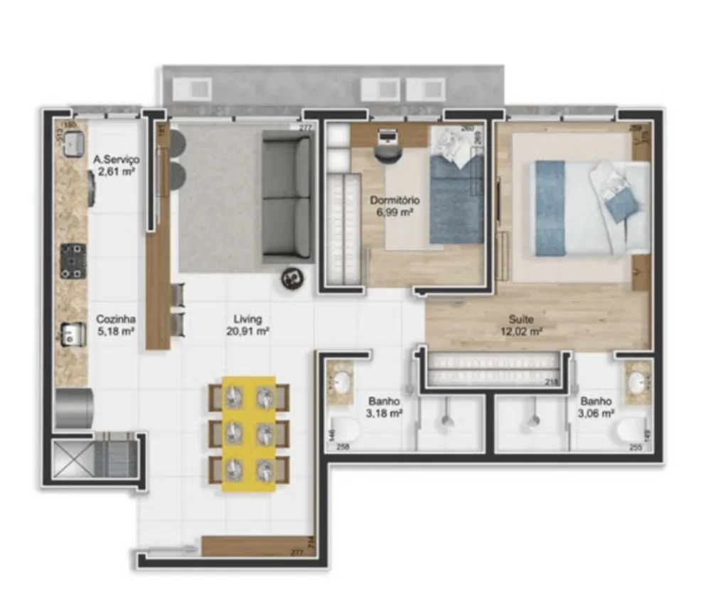 Apartamento, 3 quartos, 88 m² - Foto 9