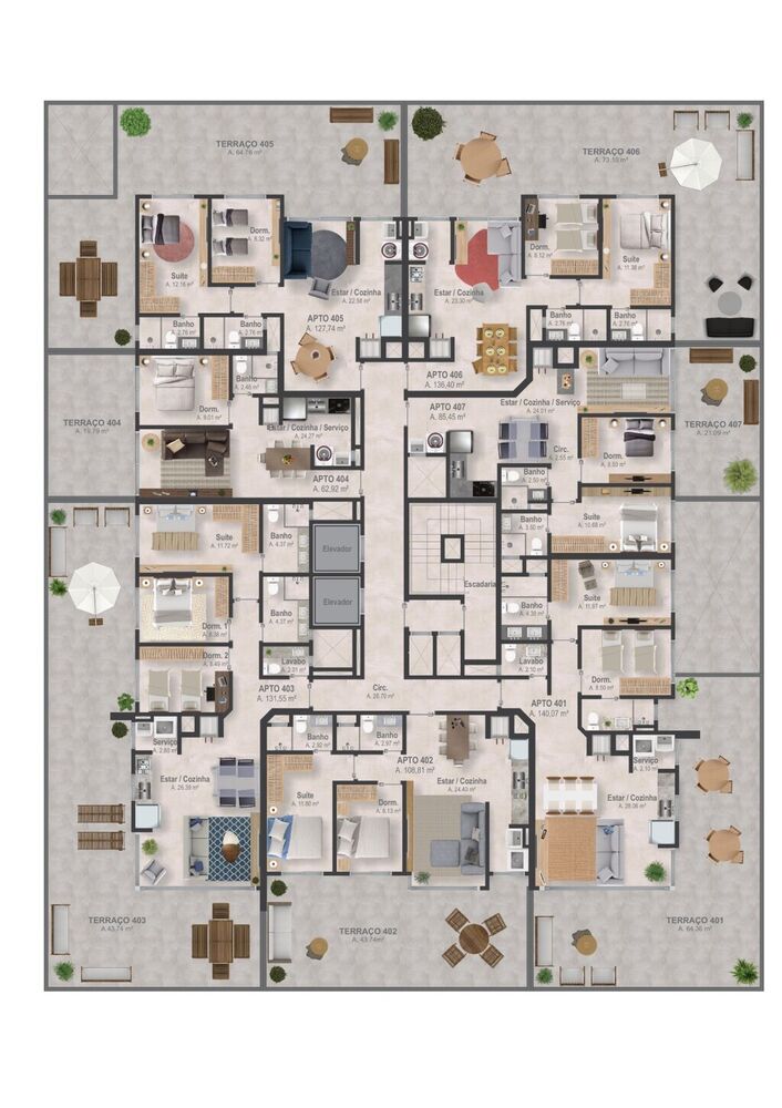 Apartamento, 1 quarto, 62 m² - Foto 1