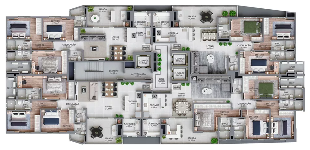 Apartamento, 4 quartos, 160 m² - Foto 16
