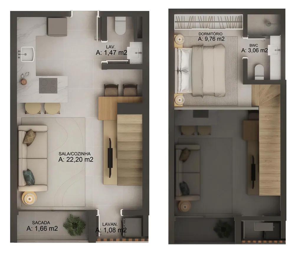Cobertura, 2 quartos, 98 m² - Foto 3