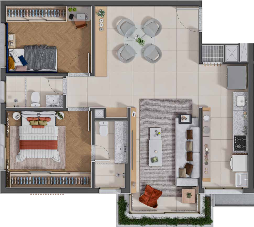 Apartamento, 2 quartos, 102 m² - Foto 4