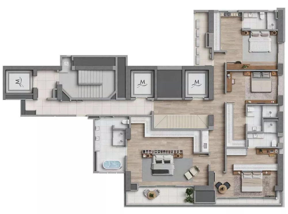 Apartamento, 4 quartos, 283 m² - Foto 8