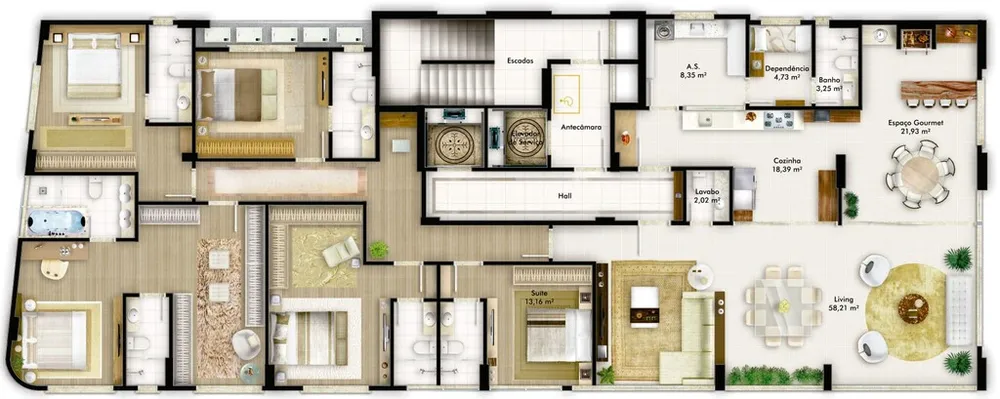 Apartamento, 5 quartos, 282 m² - Foto 5