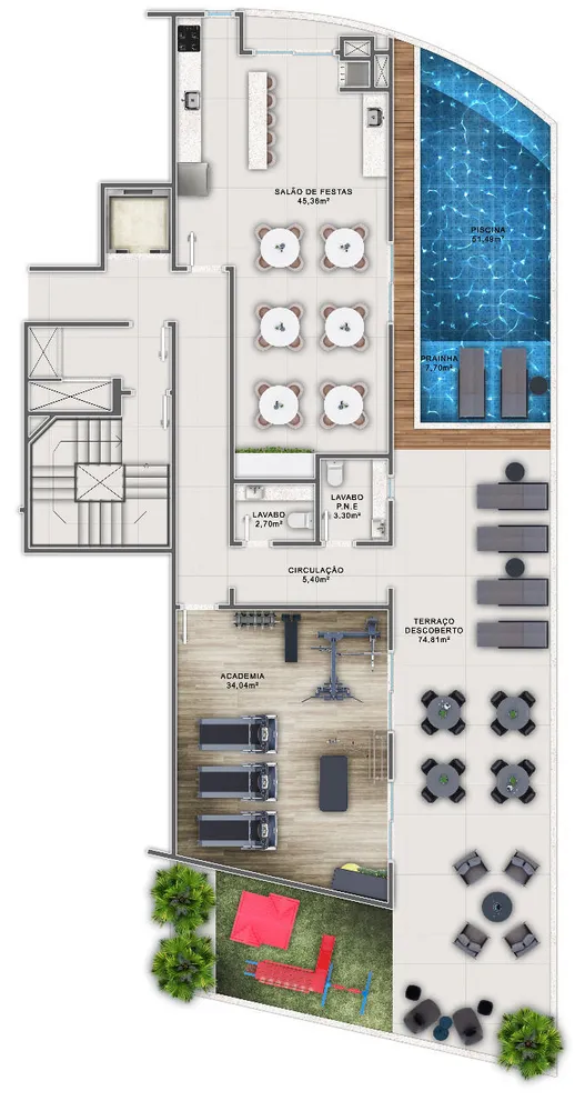 Apartamento, 2 quartos, 96 m² - Foto 2