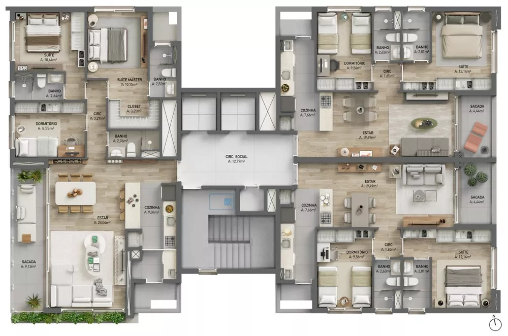 Apartamento, 3 quartos, 109 m² - Foto 8