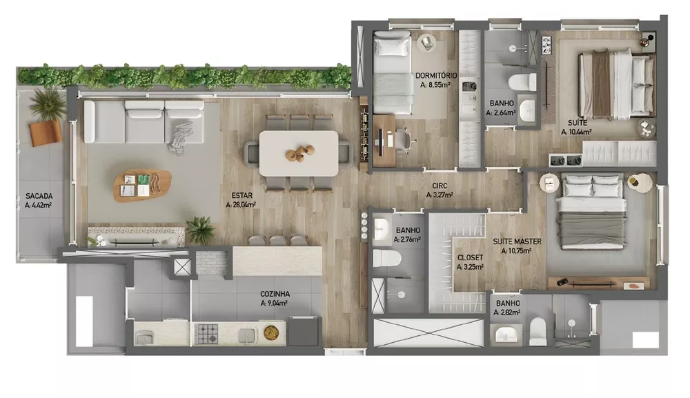 Apartamento, 3 quartos, 109 m² - Foto 5