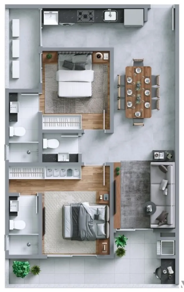 Apartamento, 2 quartos, 80 m² - Foto 9