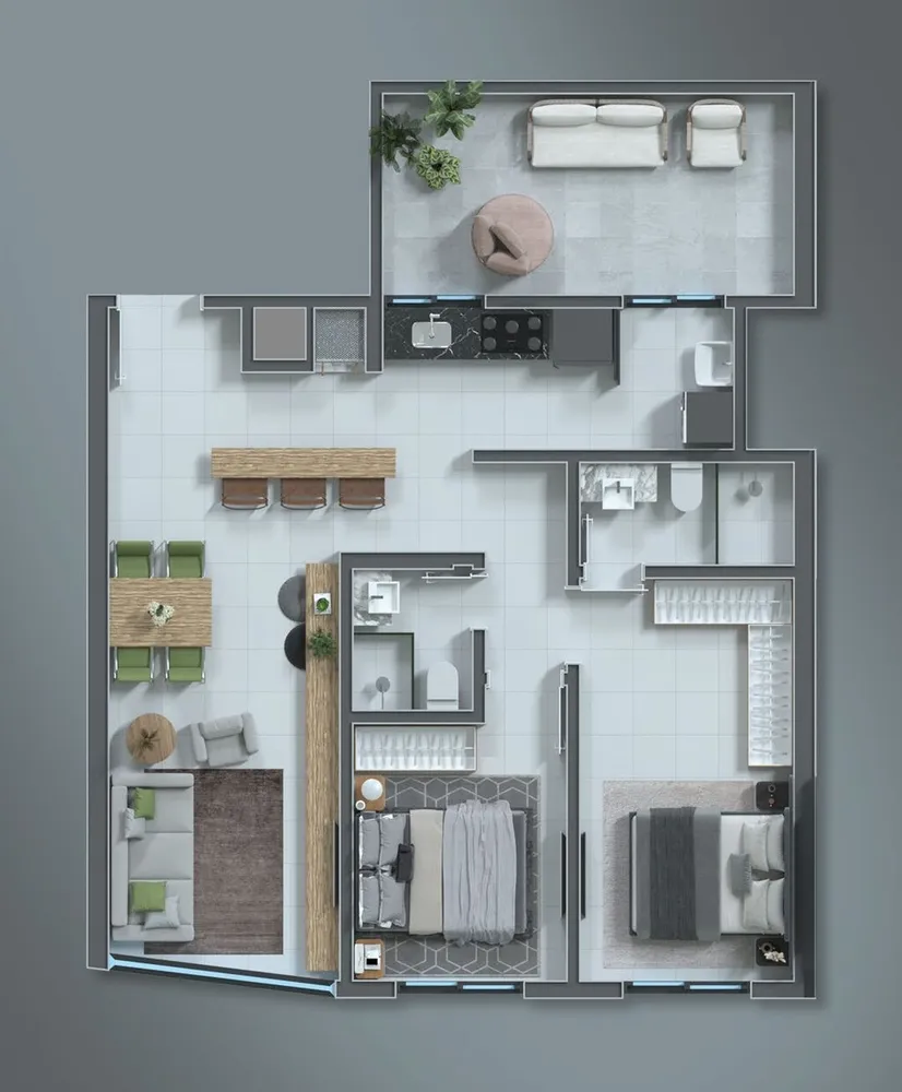 Apartamento, 2 quartos, 67 m² - Foto 3