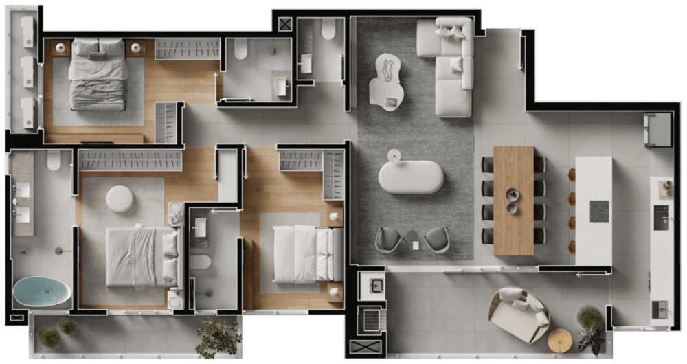 Apartamento, 3 quartos, 142 m² - Foto 8