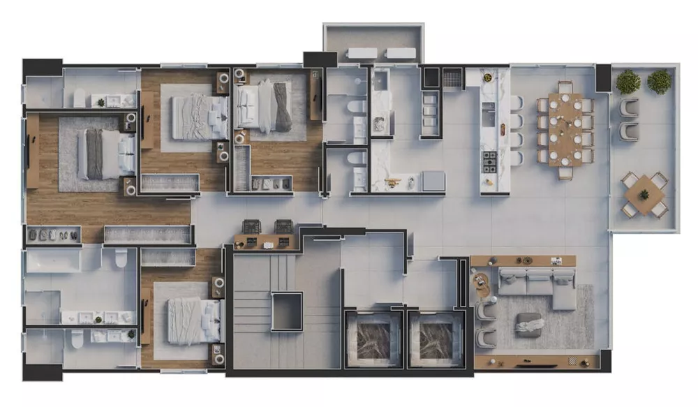 Apartamento, 4 quartos, 255 m² - Foto 3