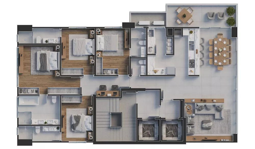 Apartamento, 4 quartos, 255 m² - Foto 1
