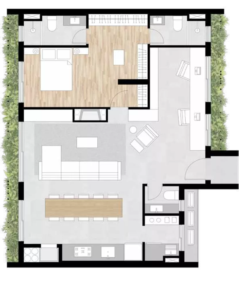 Apartamento, 2 quartos, 99 m² - Foto 2
