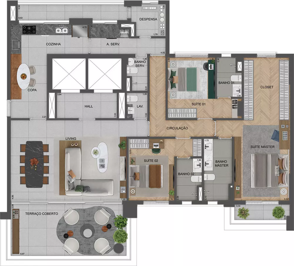 Apartamento, 4 quartos, 290 m² - Foto 4