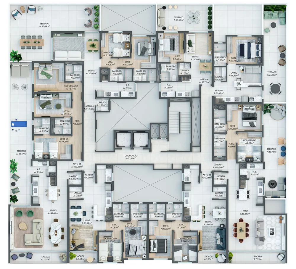 Apartamento, 3 quartos, 159 m² - Foto 8