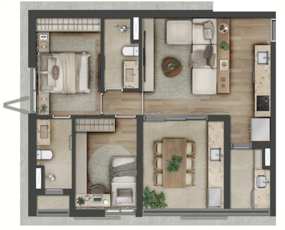 Apartamento, 2 quartos, 92 m² - Foto 9