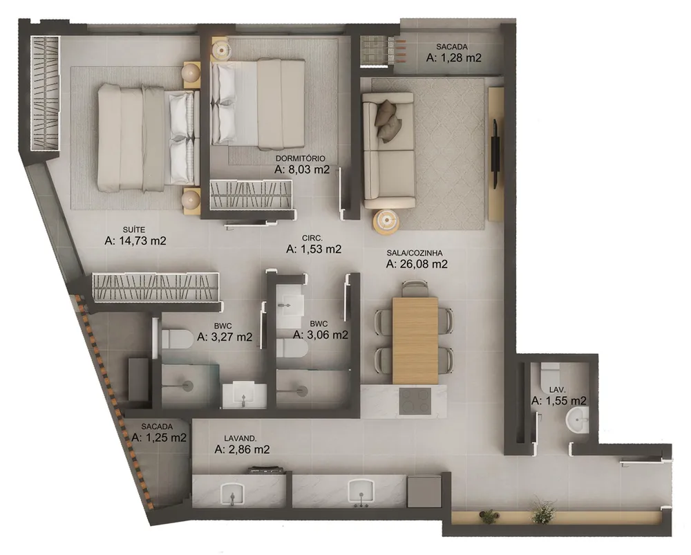 Apartamento, 4 quartos, 117 m² - Foto 6