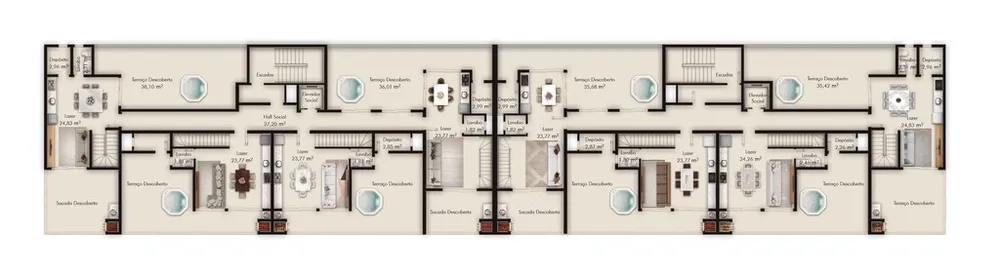 Cobertura, 4 quartos, 220 m² - Foto 15