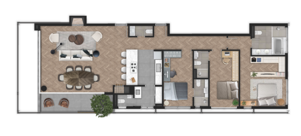 Apartamento, 3 quartos, 170 m² - Foto 3