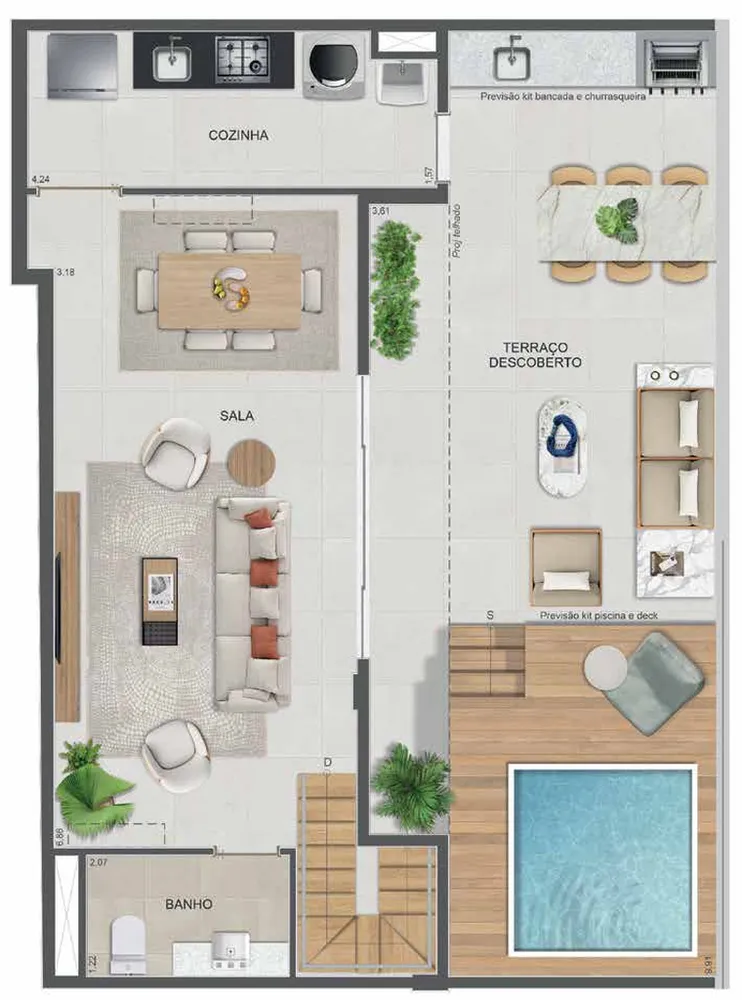 Apartamento, 3 quartos, 106 m² - Foto 86