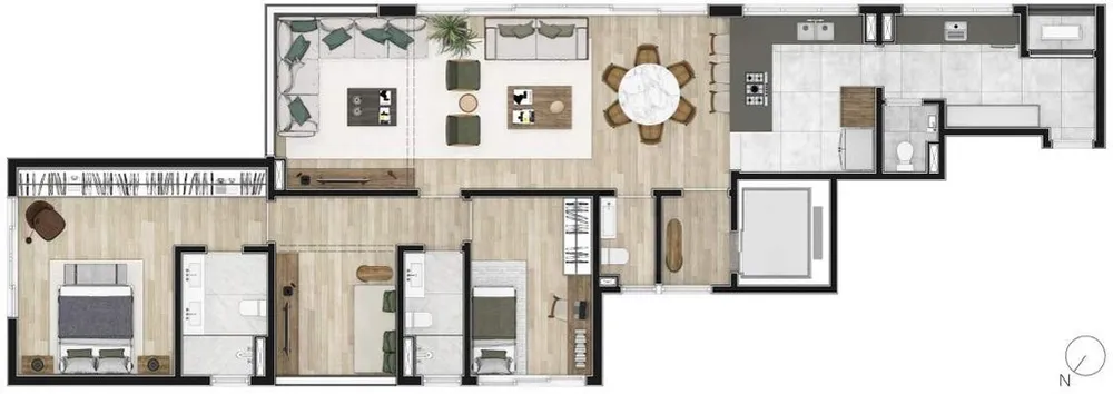 Apartamento, 3 quartos, 194 m² - Foto 8