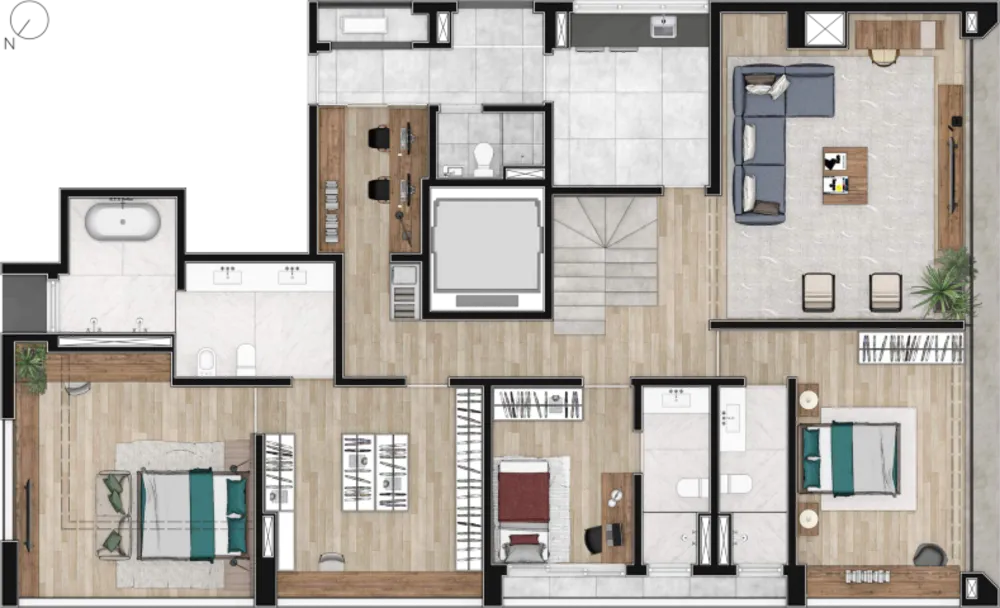 Apartamento, 3 quartos, 194 m² - Foto 12