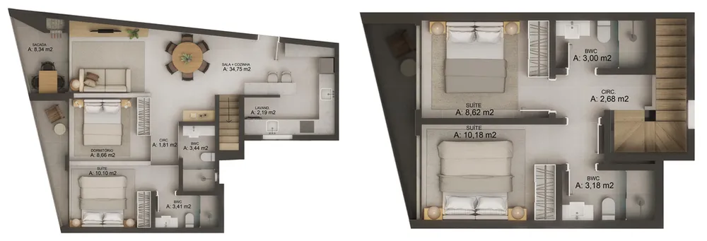 Cobertura, 3 quartos, 133 m² - Foto 7