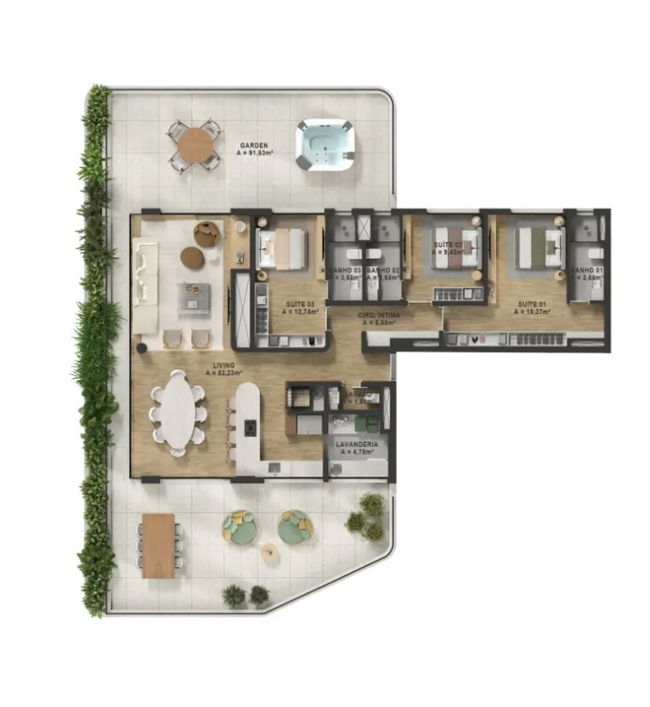 Apartamento, 3 quartos, 137 m² - Foto 8