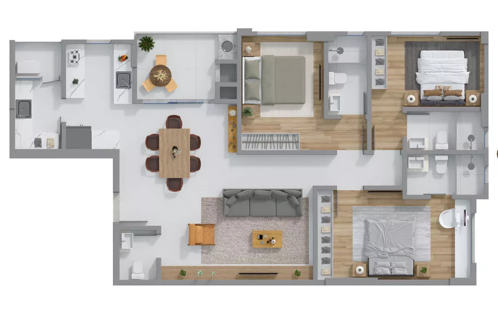 Apartamento, 2 quartos, 83 m² - Foto 1