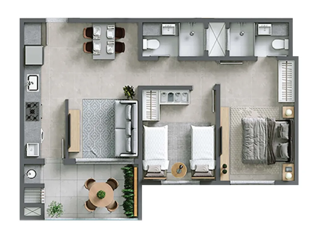Apartamento, 2 quartos, 62 m² - Foto 12