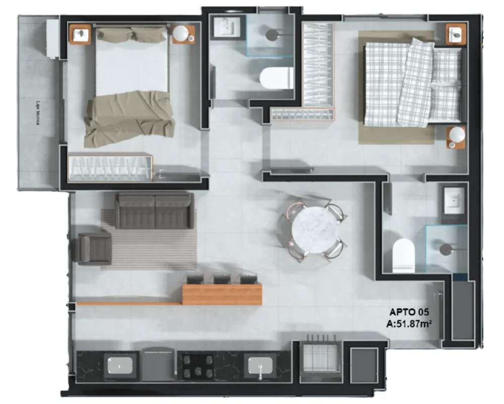 Apartamento, 2 quartos, 144 m² - Foto 8