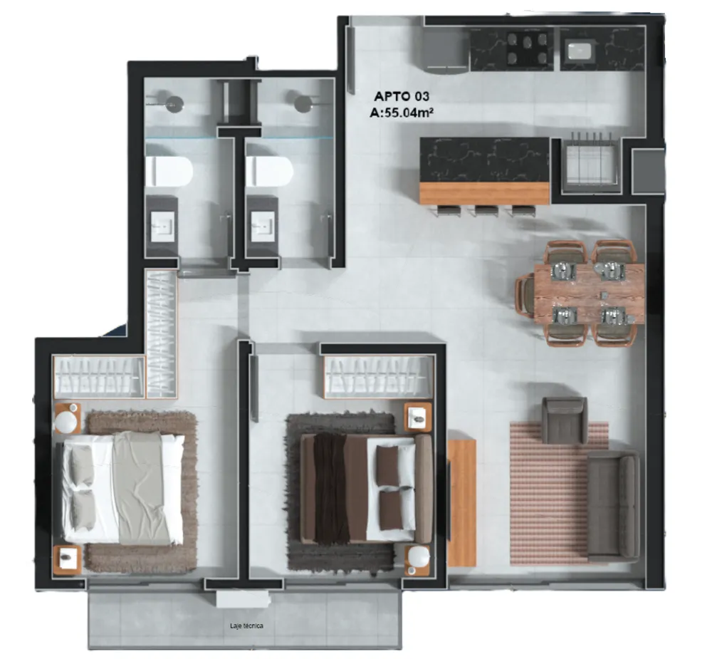 Apartamento, 2 quartos, 144 m² - Foto 9