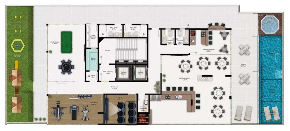 Apartamento, 3 quartos, 227 m² - Foto 2