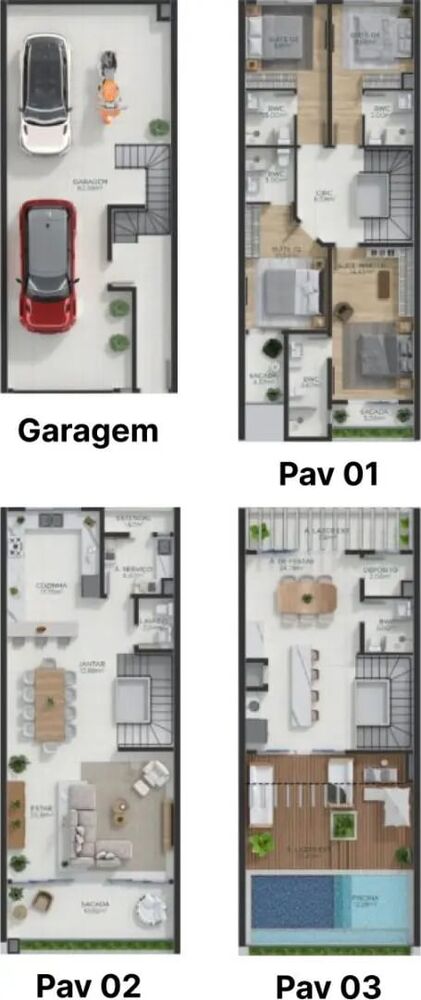 Casa de Condomínio, 3 quartos - Foto 4