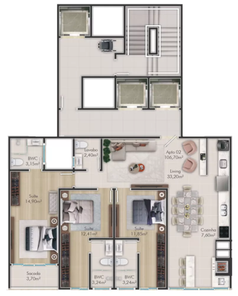 Apartamento, 3 quartos, 119 m² - Foto 6