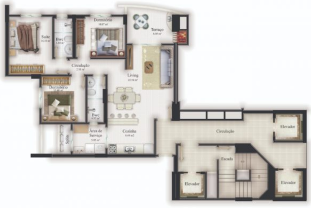 Apartamento à venda com 3 quartos, 112m² - Foto 4