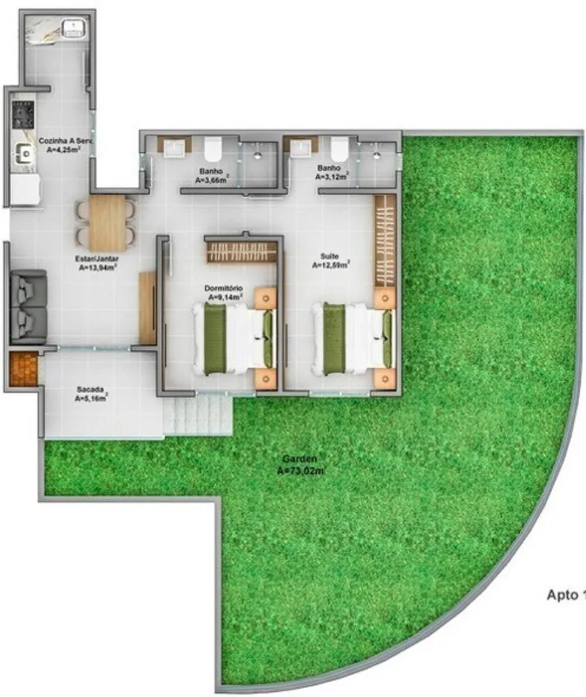 Apartamento, 2 quartos, 66 m² - Foto 11