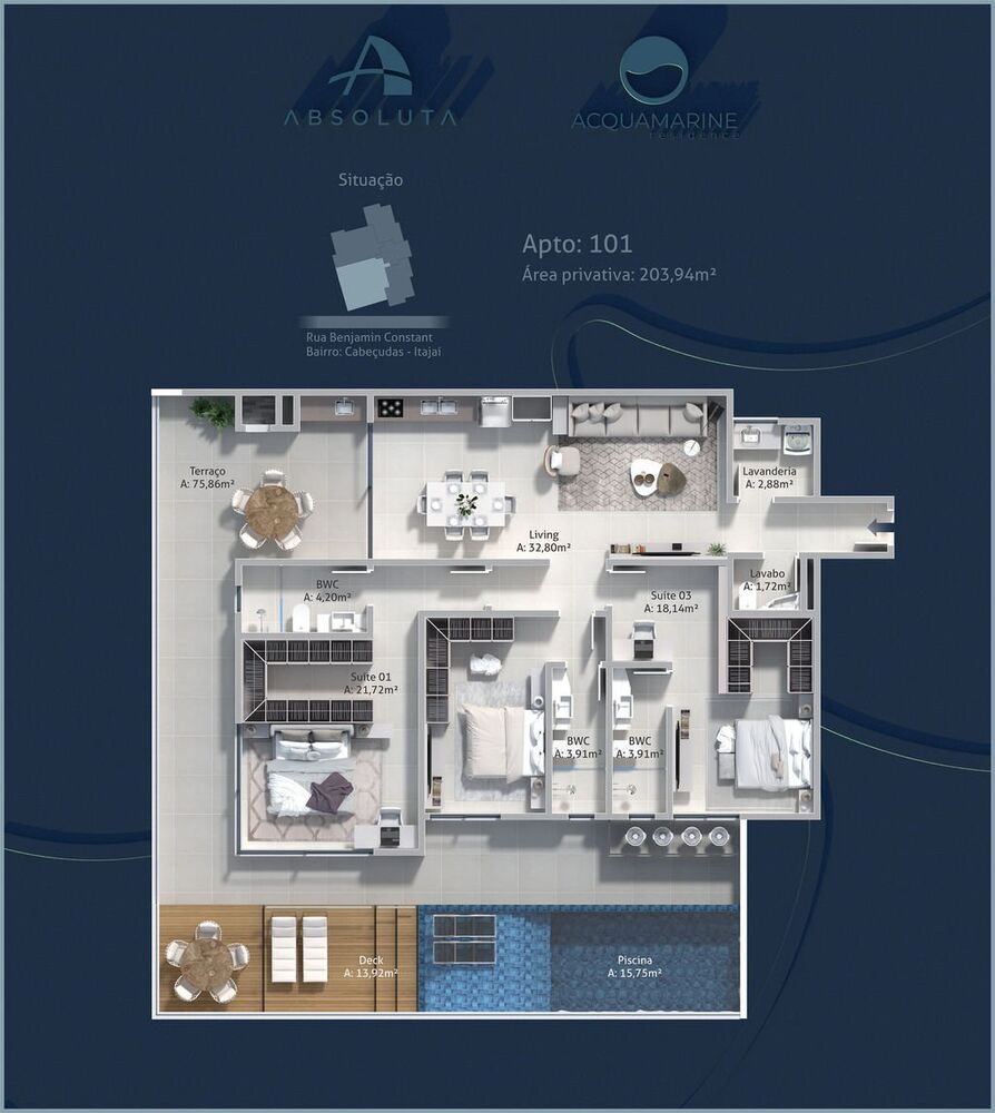 Apartamento, 2 quartos, 93 m² - Foto 2
