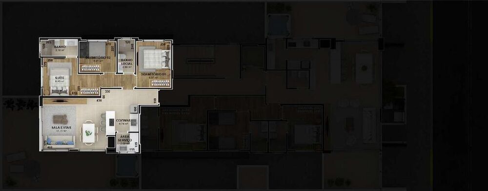 Apartamento, 3 quartos, 71 m² - Foto 4