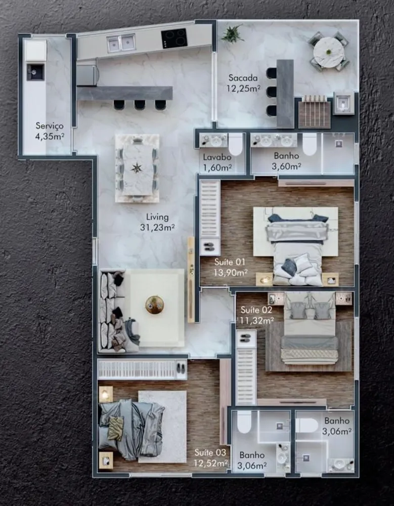Apartamento, 3 quartos, 110 m² - Foto 12