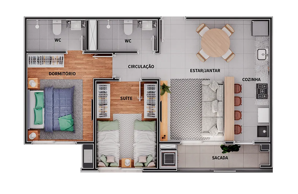 Apartamento, 3 quartos, 74 m² - Foto 12