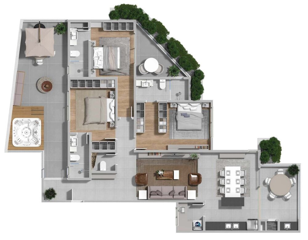 Apartamento, 3 quartos, 169 m² - Foto 4