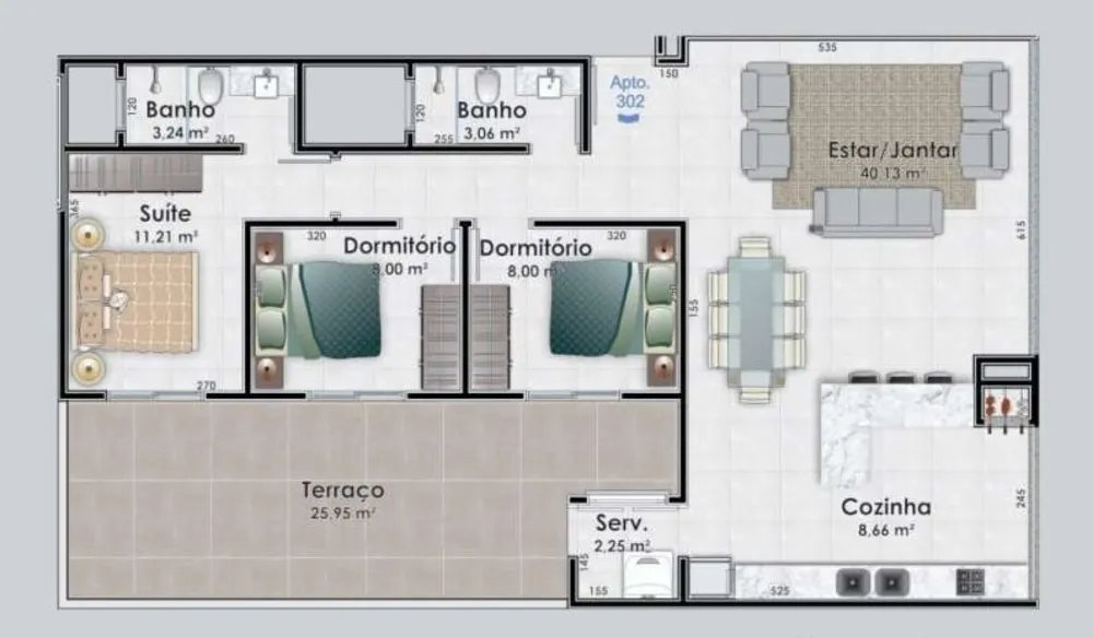Apartamento, 3 quartos, 171 m² - Foto 16